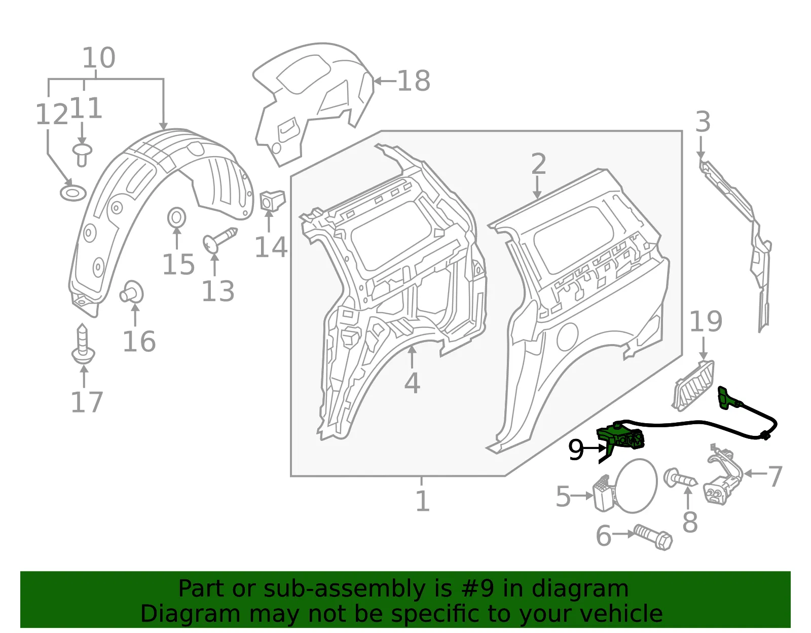 Opener Assembly - Kia (81590-A9010) - view 2