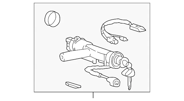 Ignition Lock Cylinder - Kia (81900-3CA00)