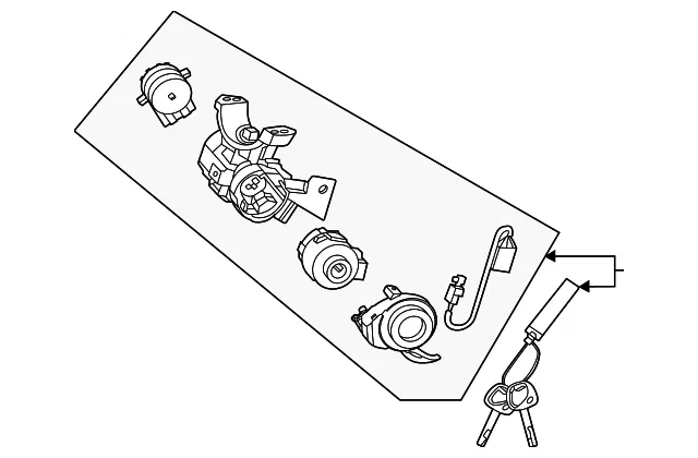 Ignition Lock Cylinder - Kia (81900-L3A00)