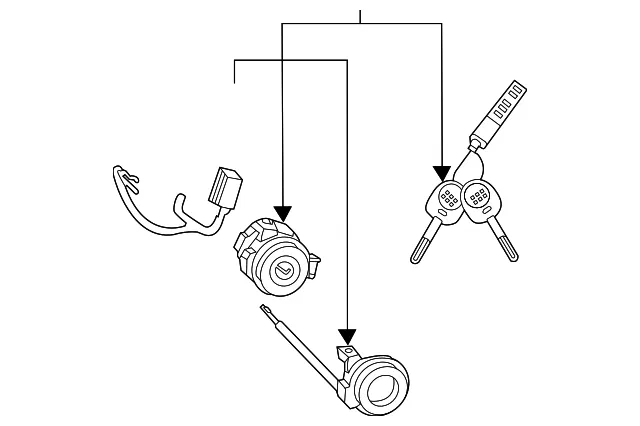 Ignition Lock Cylinder - Kia (81900-M7E00)