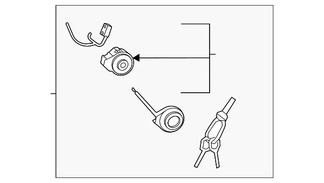 Ignition Lock Cylinder - Kia (81900-Q5D00)