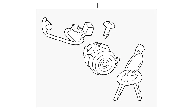 Ignition Lock Cylinder - Kia (81905-B2111)