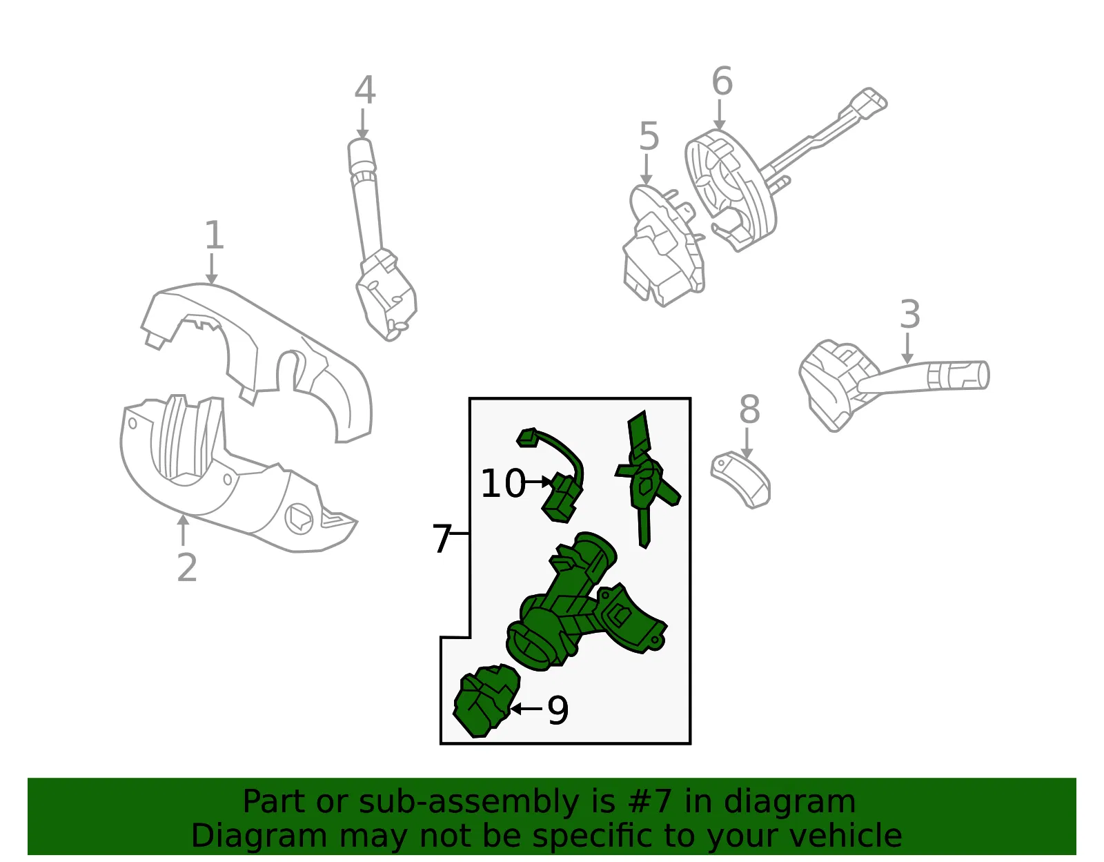 Ignition Switch - Kia (81910-2G000) - view 2