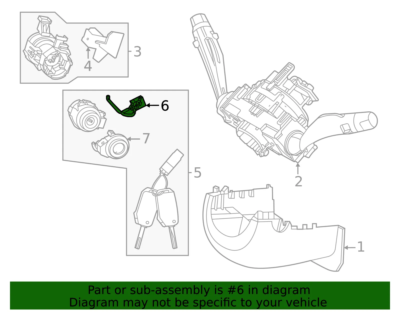 Warning Switch - Kia (81924-P1000) - view 2