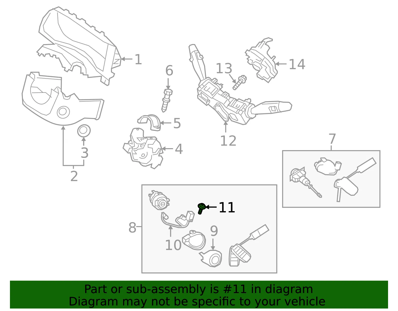 Switch Screw - Kia (81958-3K010) - view 2