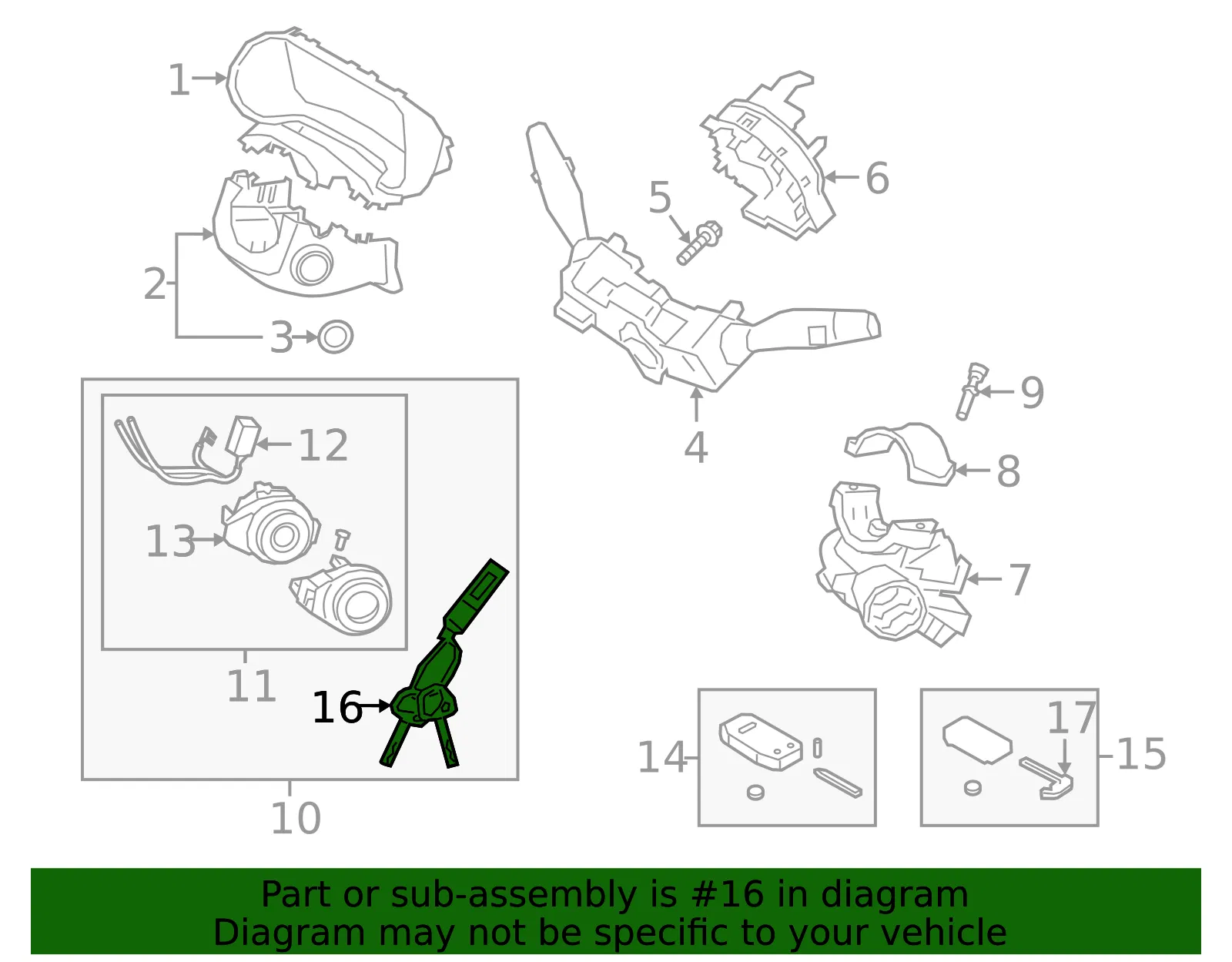 Key - Kia (81996-J7000) - view 2