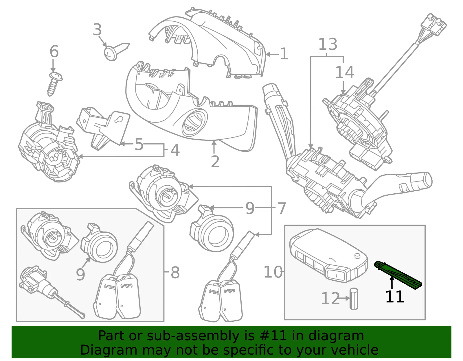 Key - Kia (81996-K0000) - view 2