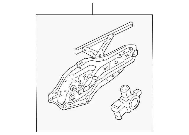 Regulator Module - Passenger Side (RH) - Kia (82402-1M010)