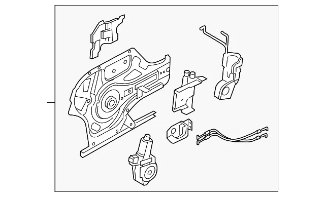 Lock Module - Driver's Side (LH) - Kia (82470-3F020)