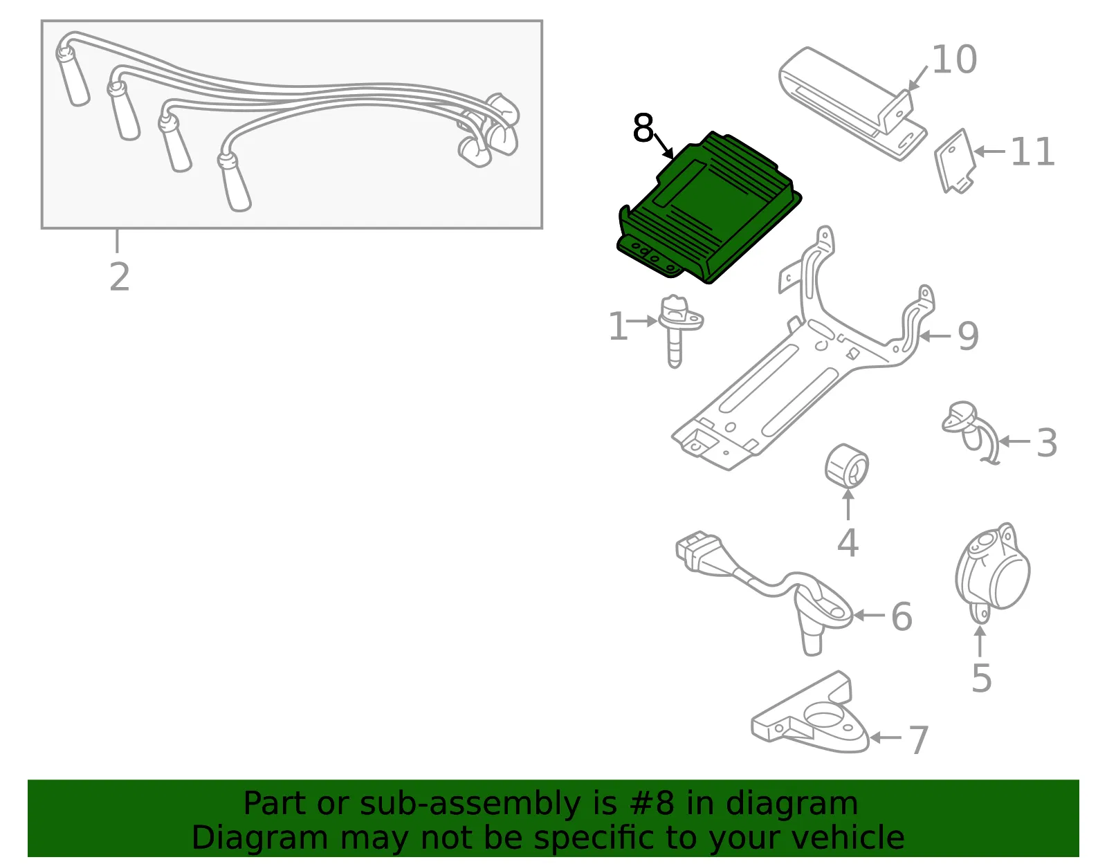 Engine Control Module (ECM) - Volvo (8251578) - view 3
