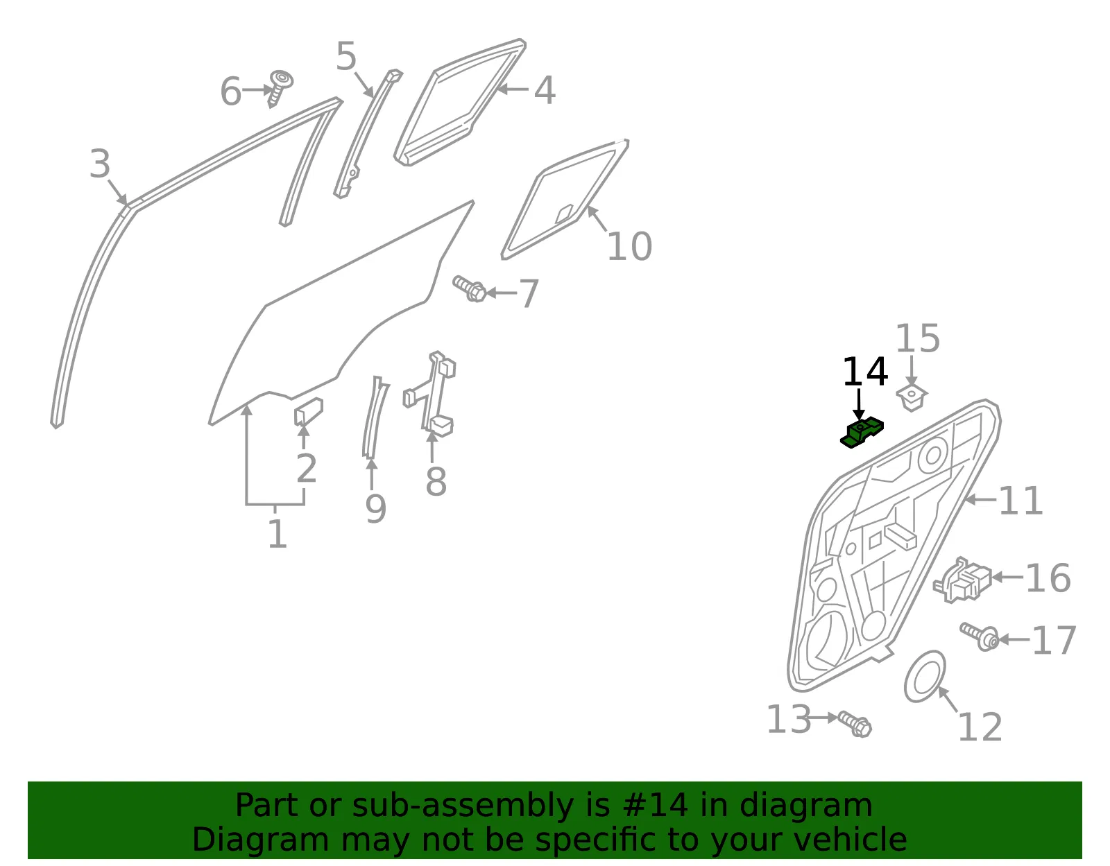 Regulator Module Connector - Passenger Side (RH) - Kia (82640-D9000) - view 2