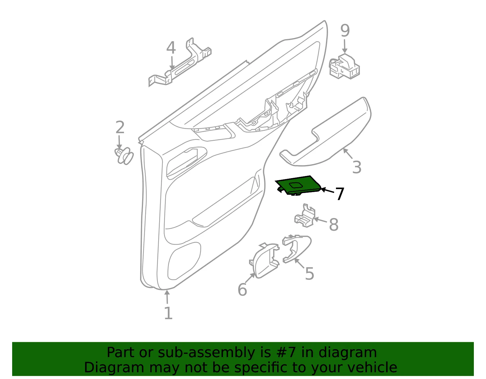 Switch Bezel - Nissan (82960-EA102) - view 2