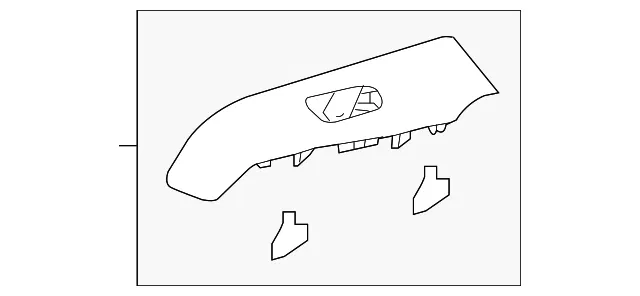 Door Switch Trim Panel - Nissan (82961-6CA3A)