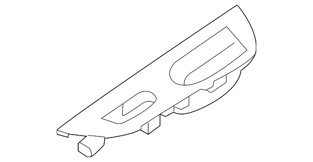 Rear Left Power Window Switch Finisher - Nissan (82961-6MR0B)