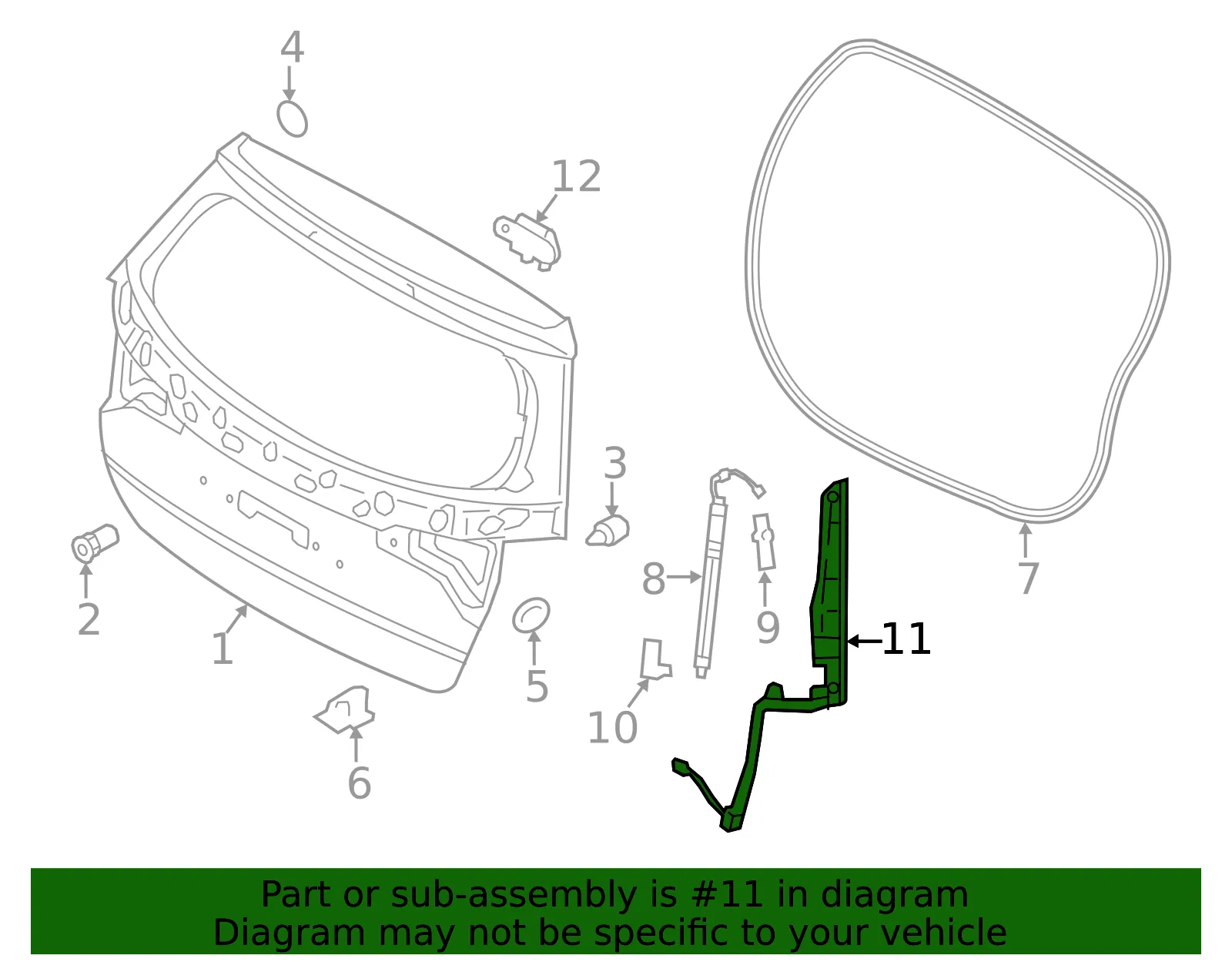 Object Sensor - Passenger Side (RH) - Kia (83140-1U500) - view 2