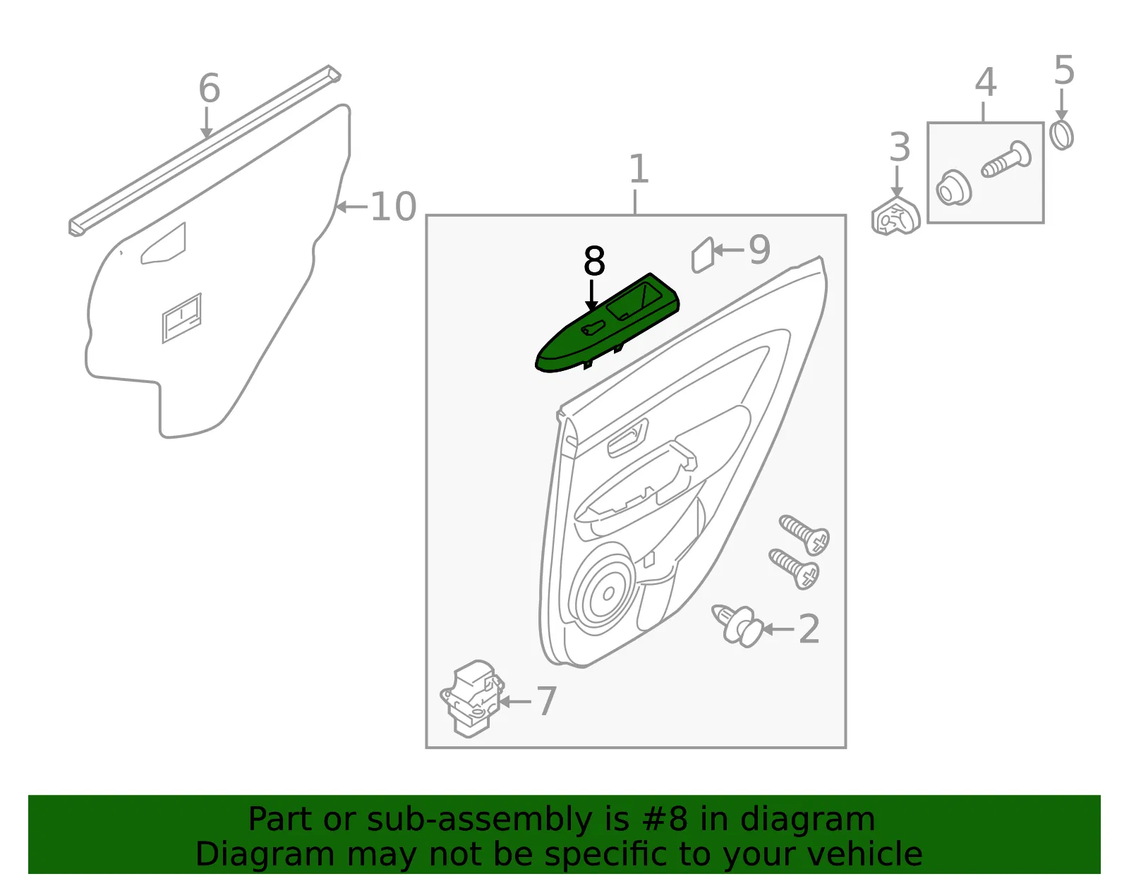 Switch Bezel - Passenger Side (RH) - Kia (83360-2K101UP) - view 3
