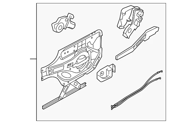 Lock Module - Driver's Side (LH) - Kia (83470-3F010)