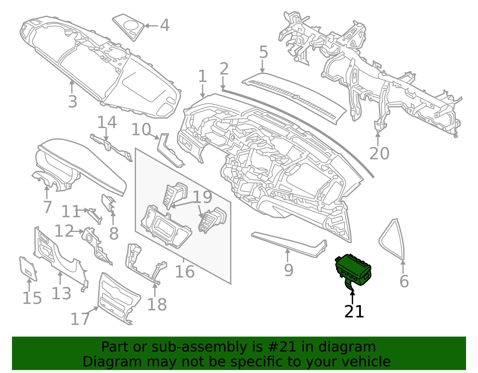 Passenger Inflator Module - Kia (84530-3R500) - view 2
