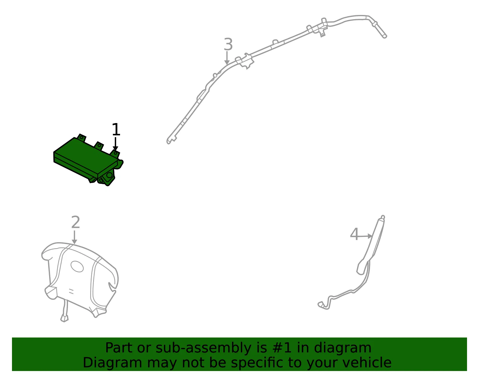 Passenger Inflator Module - Kia (84530-4D700) - view 2