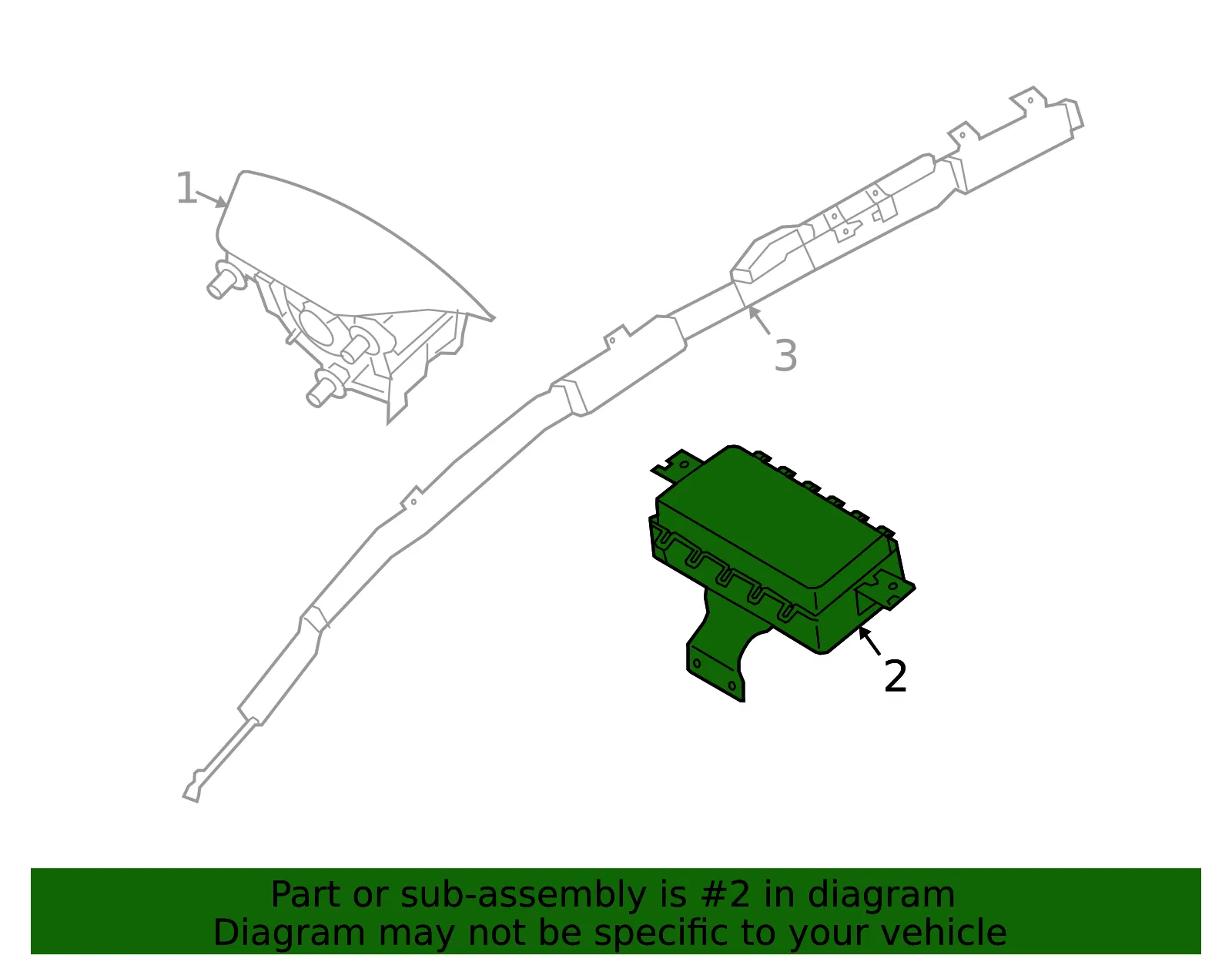 Passenger Inflator Module - Kia (84530-A7500) - view 2