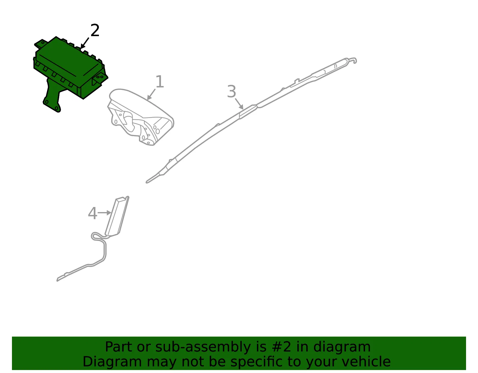 Passenger Inflator Module - Kia (84530-H9500) - view 2