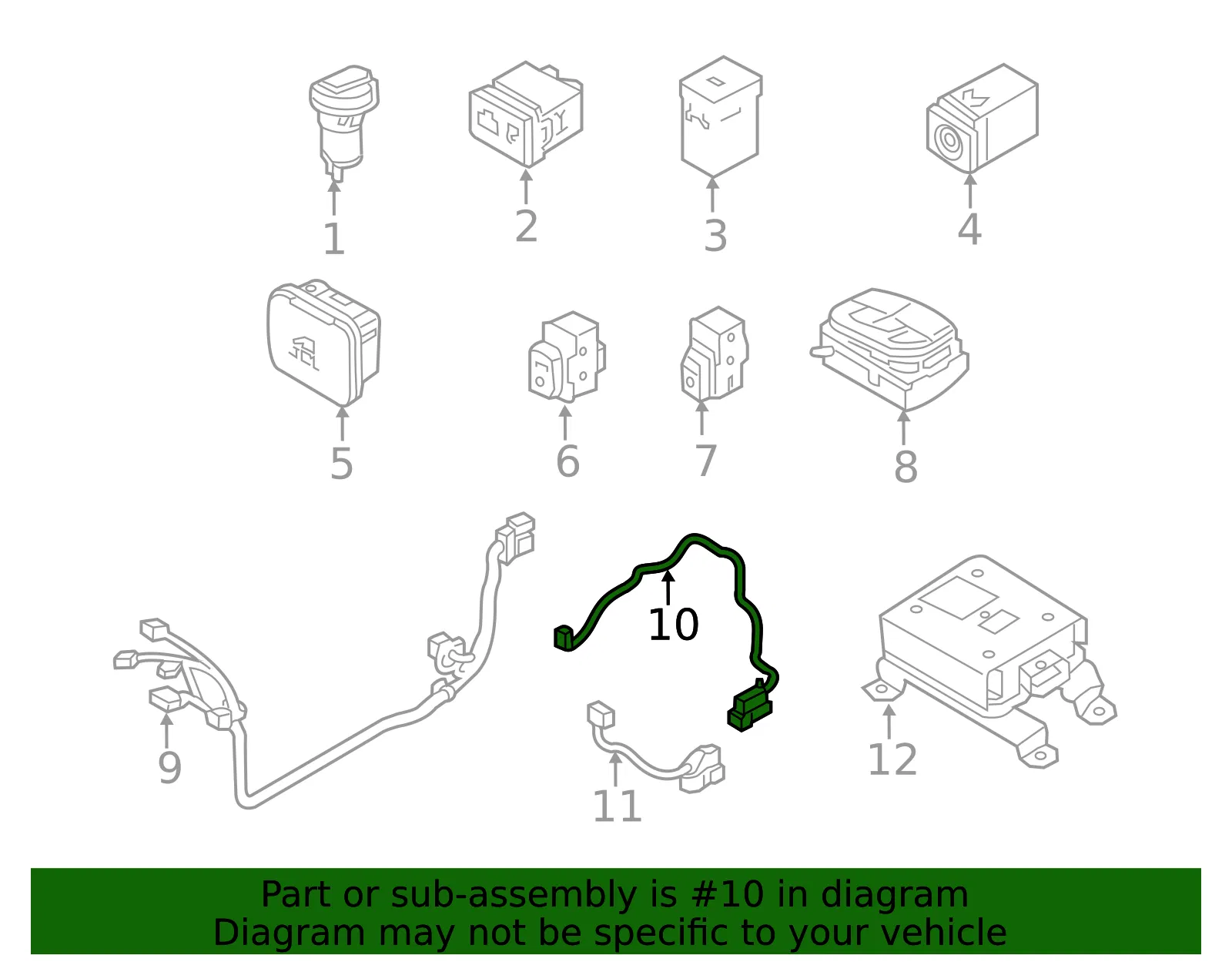 Wire - Kia (84624-A9100) - view 2