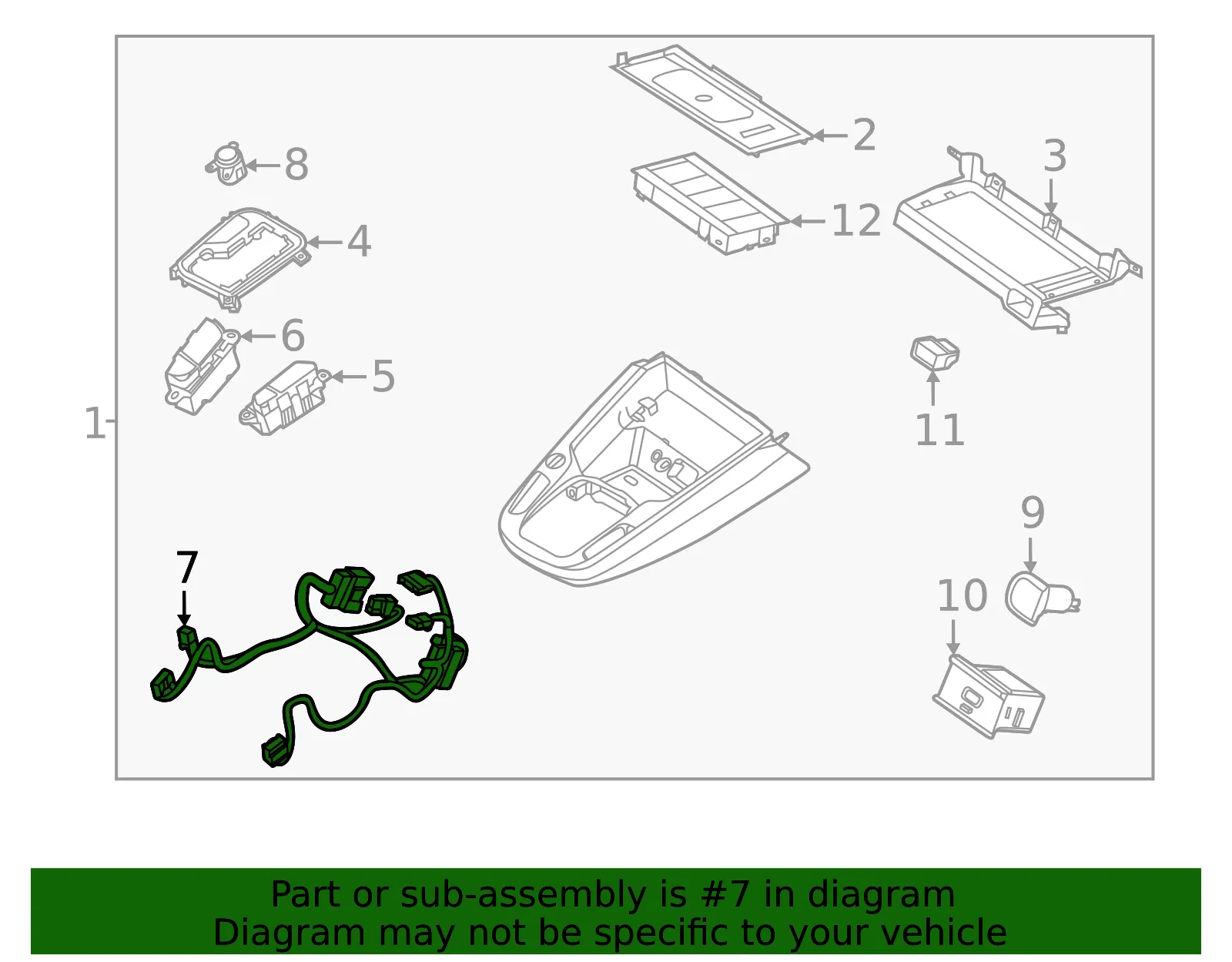 Wire Harness - Kia (84624-K0DC0) - view 2
