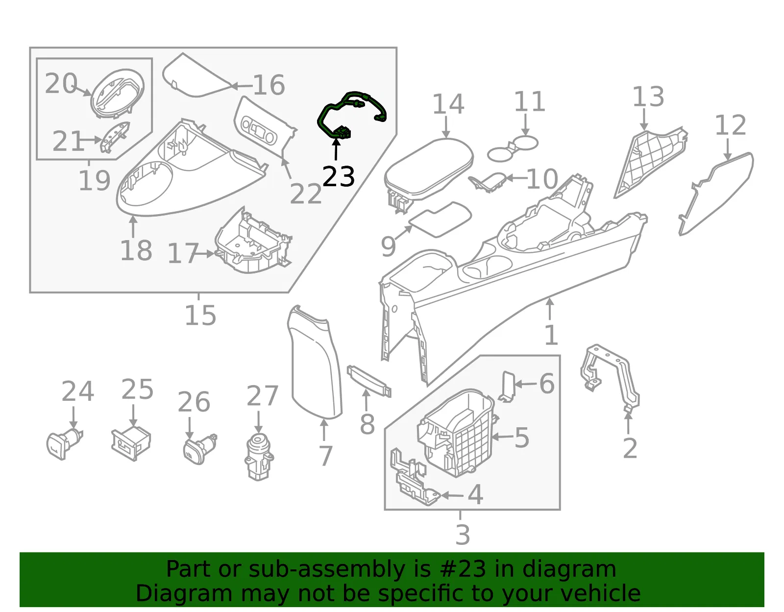 Wire Harness - Kia (84641-B2AA0) - view 2