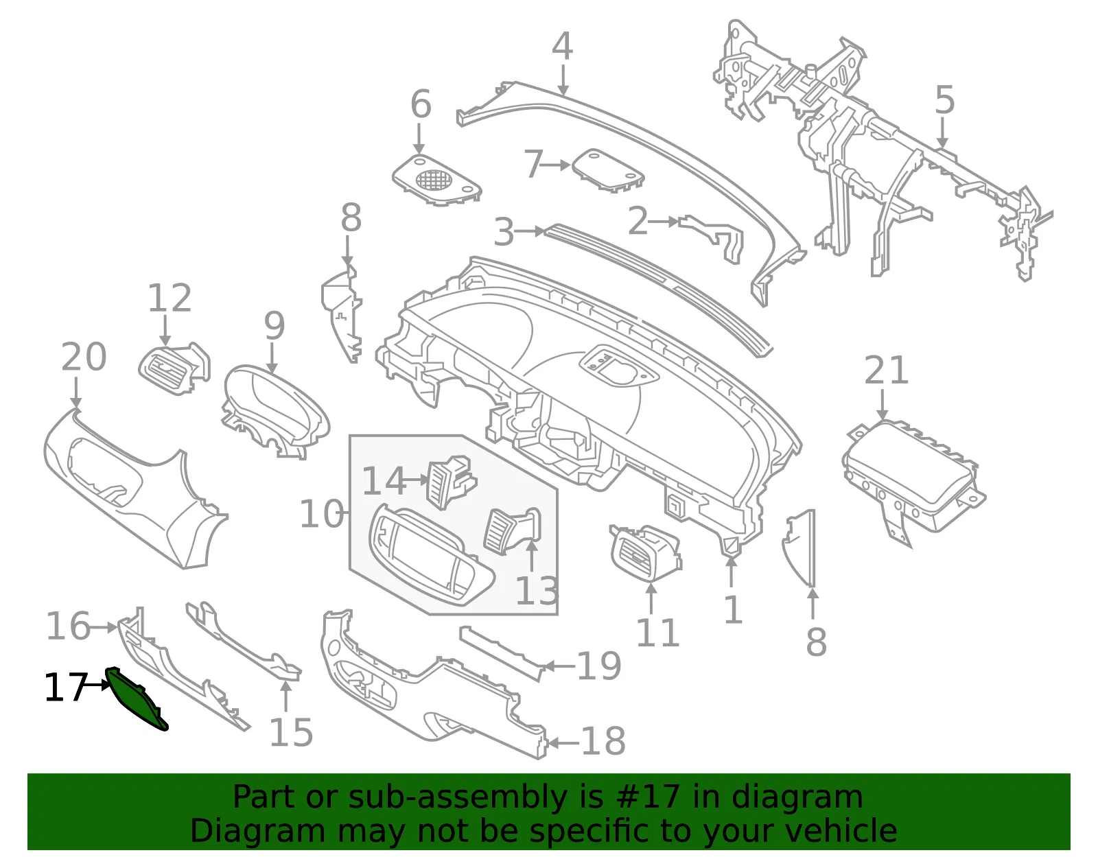 Fuse Box Cover - Kia (84752-C6100BHH) - view 2