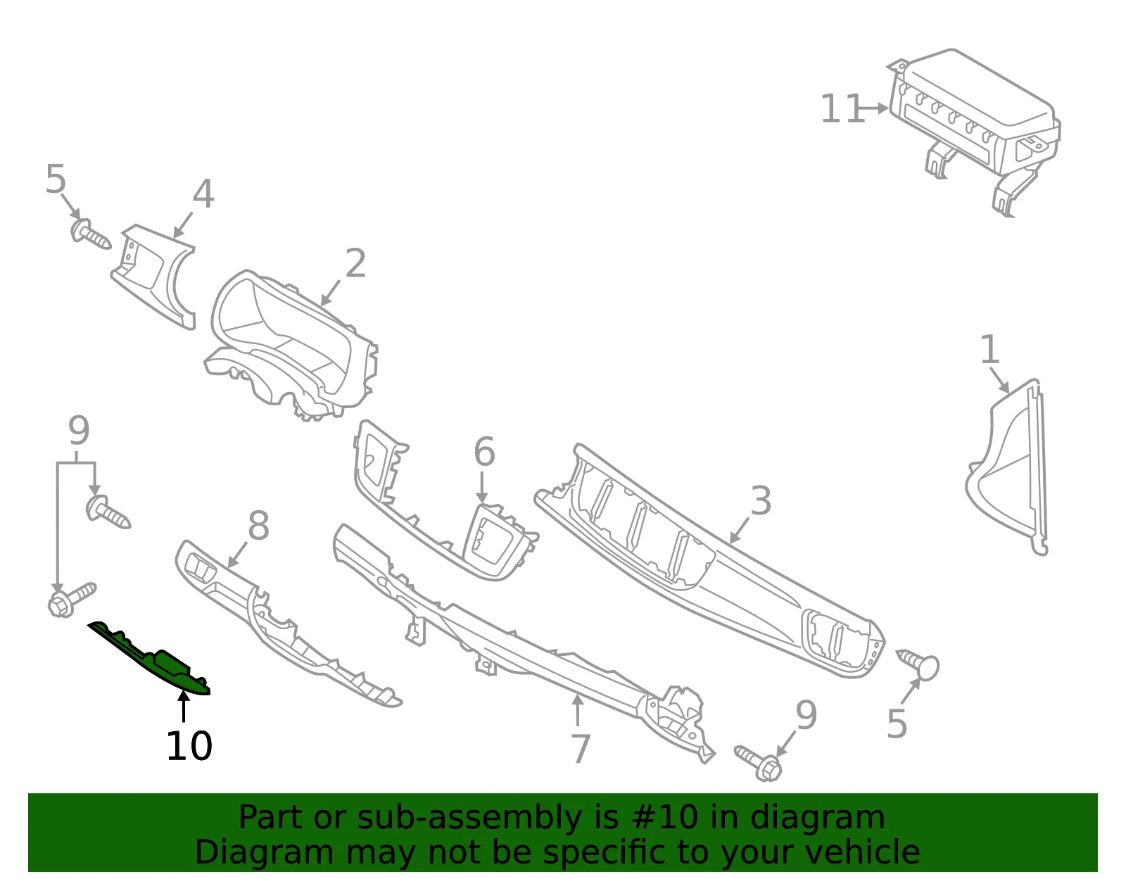Fuse Box Cover - Kia (84755-H9300WK) - view 2