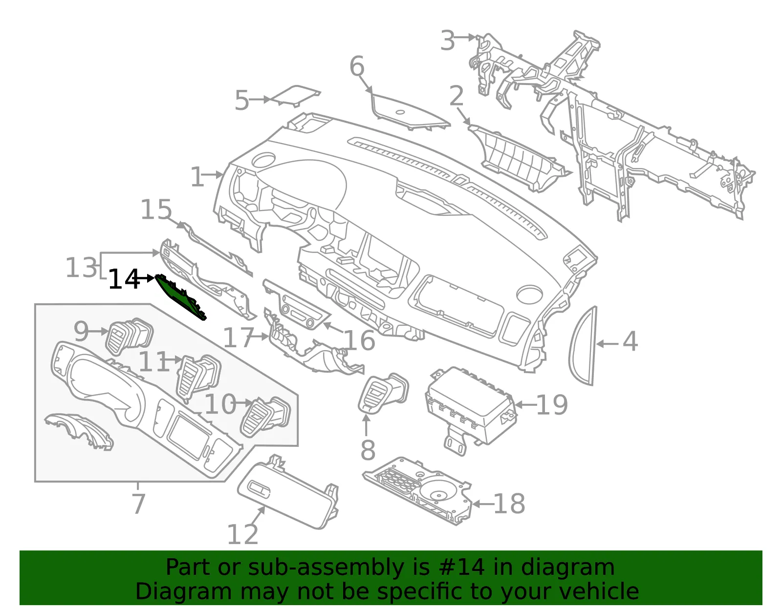 Fuse Box Door - Kia (84756-A9100BND) - view 2