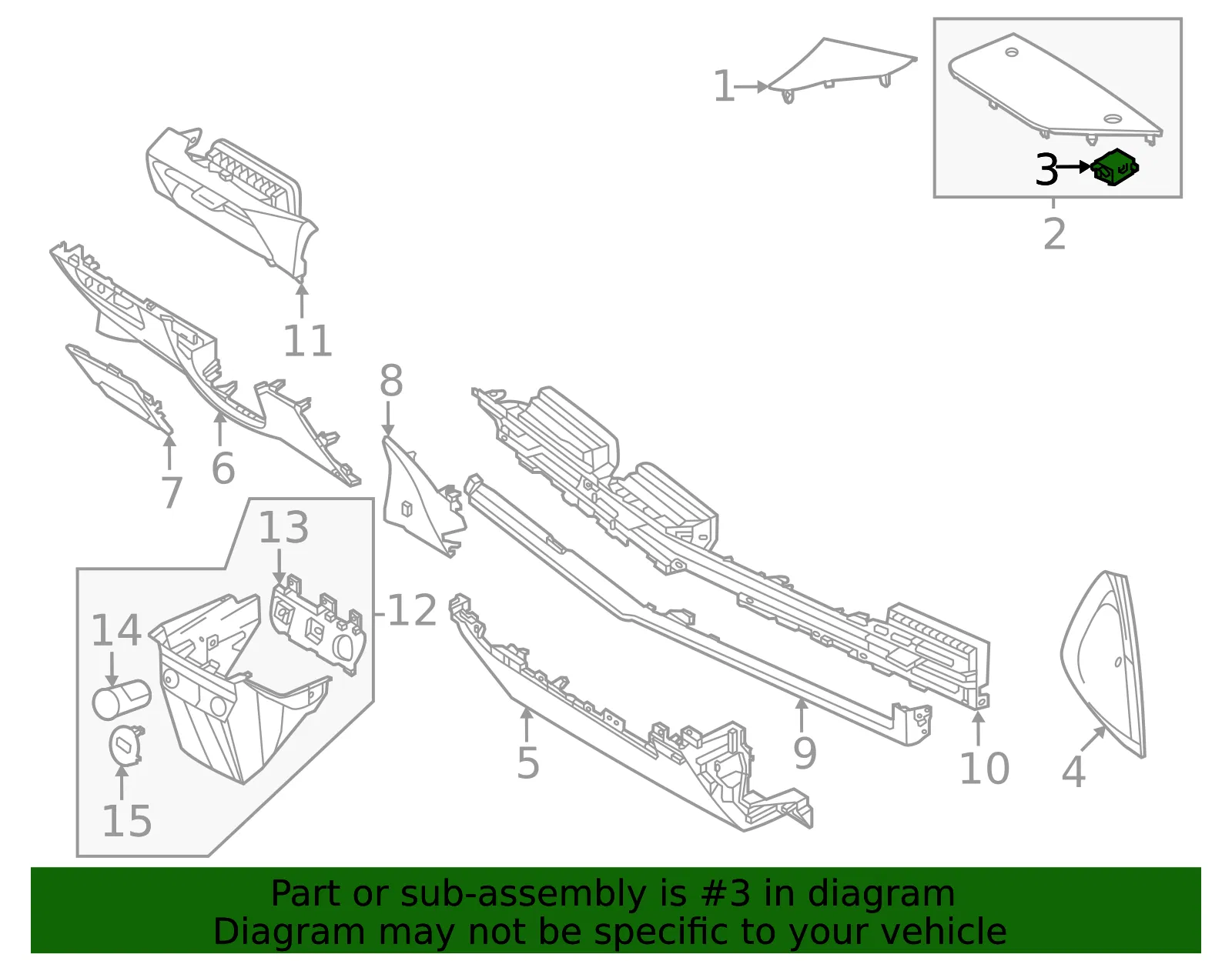 Indicator - Kia (847N2-CV000) - view 2