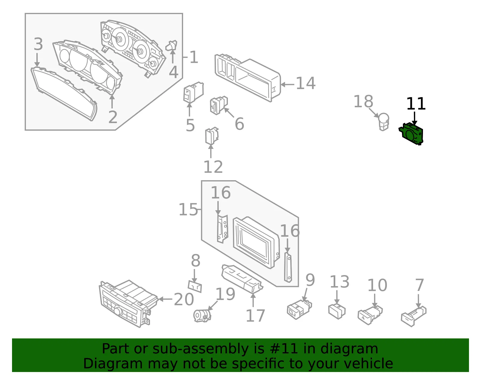 Clock - Kia (84820-3F505) - view 2
