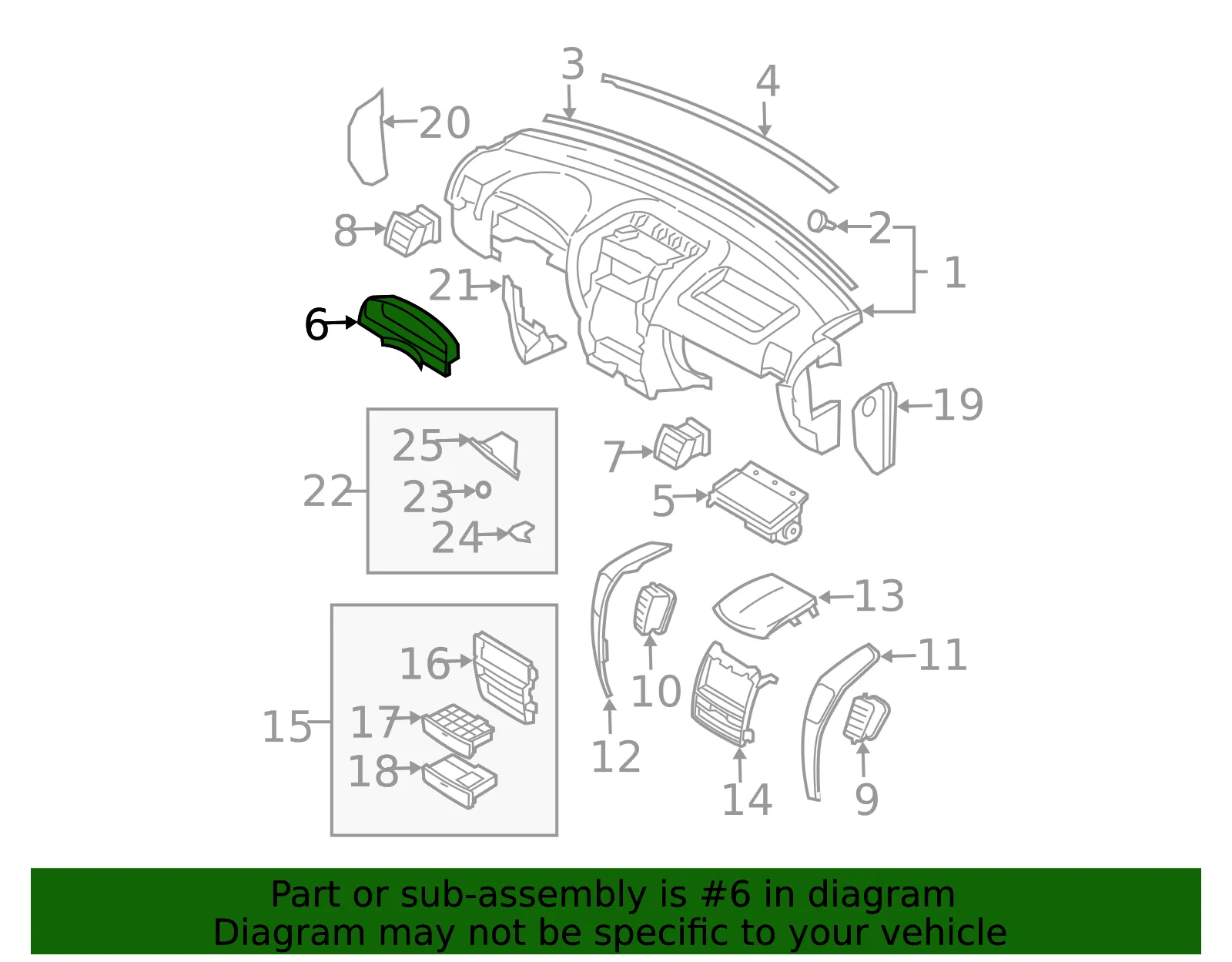 Cluster Bezel - Kia (84830-3E000) - view 2