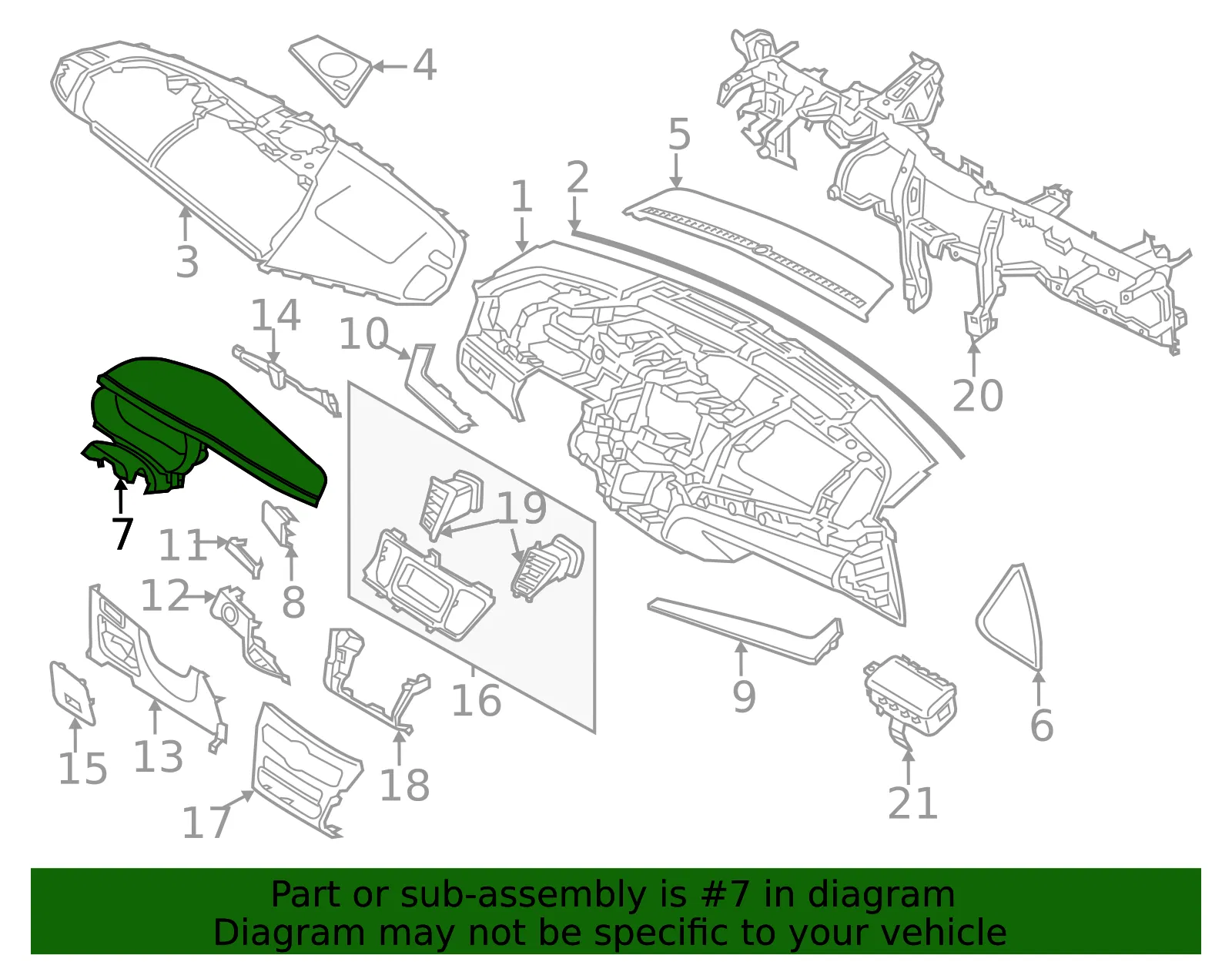 Inst Cluster Panel - Kia (84830-3RAC0CA) - view 2