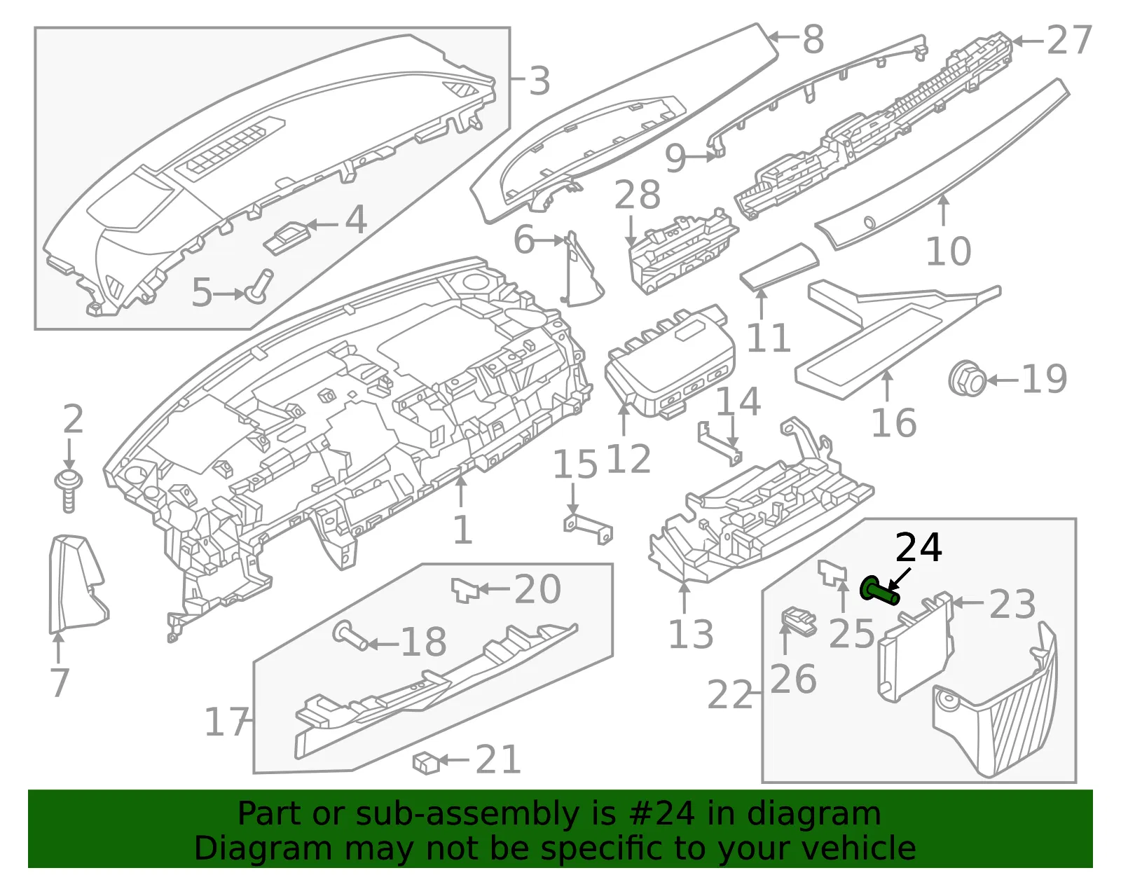 Led Unit Screw - Nissan (84856-4GA0A) - view 2