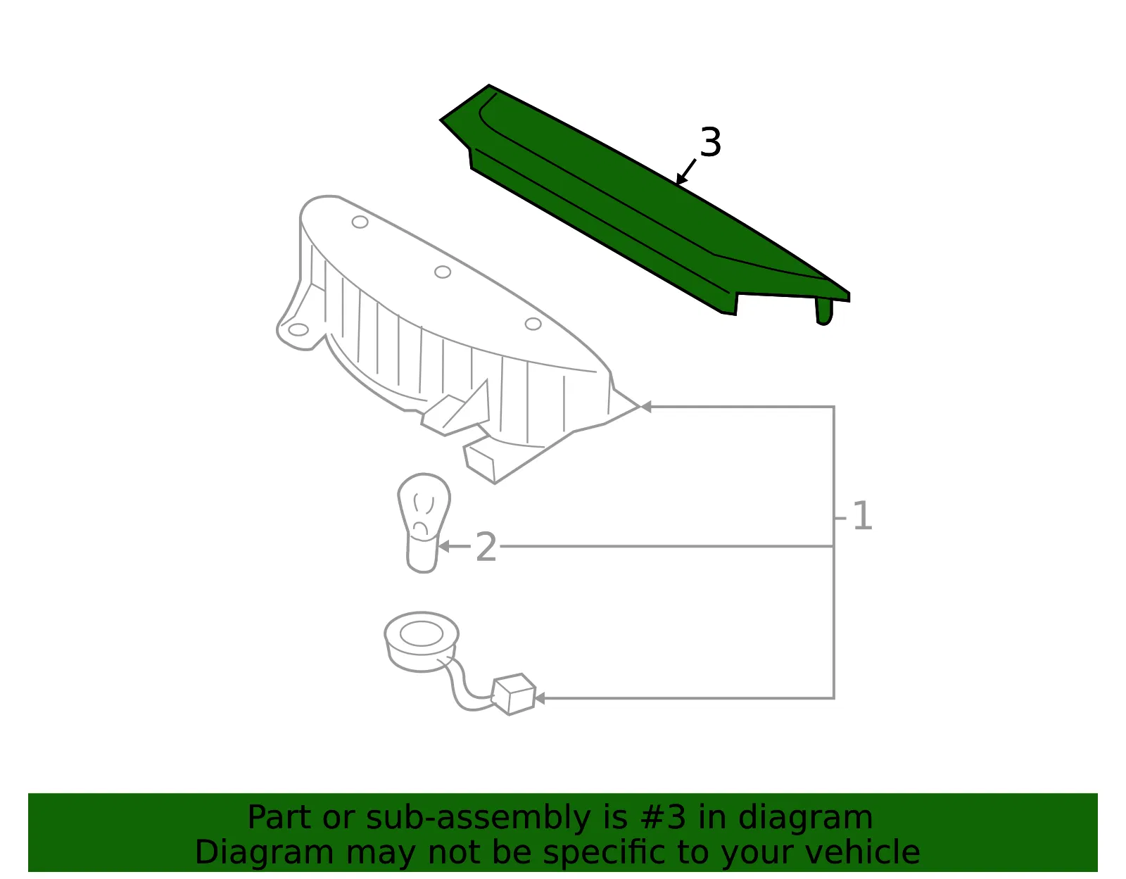Lens - Kia (85615-2F050) - view 2