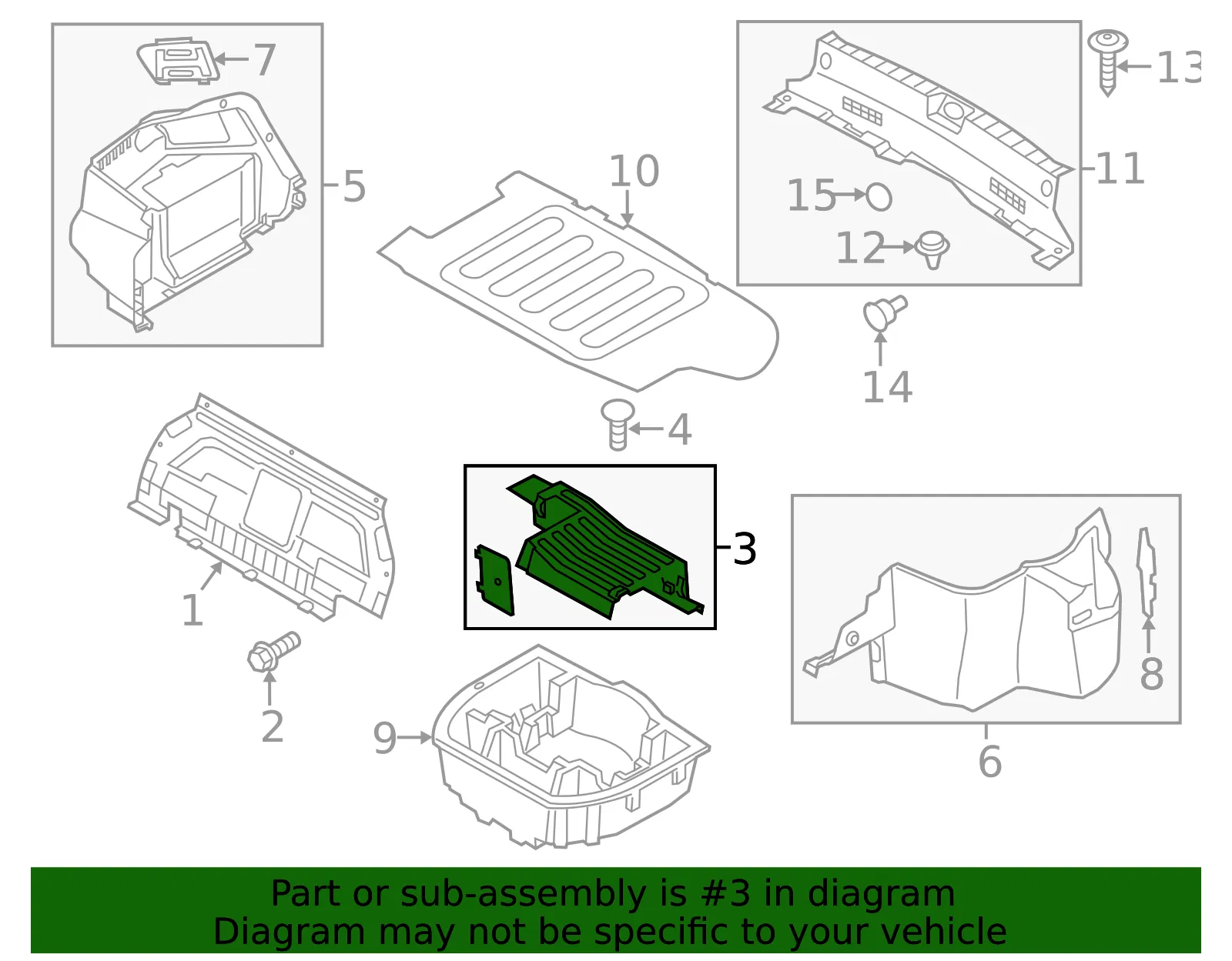 Battery Cover - Kia (85725-4U500VA) - view 2