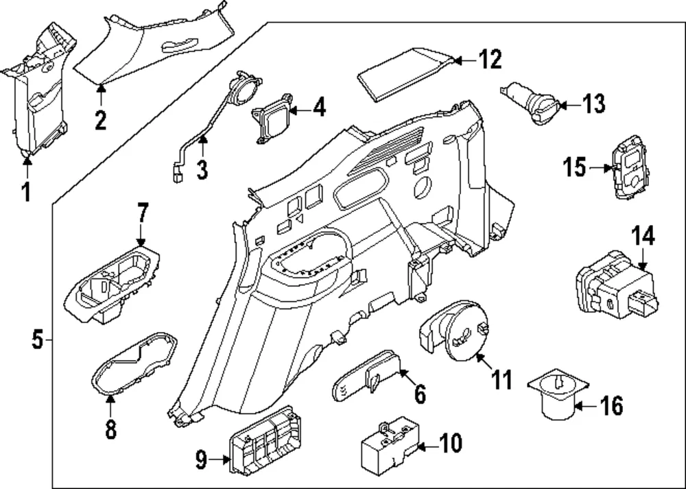 Switch Cover - Kia (857L3-DO300DFS)