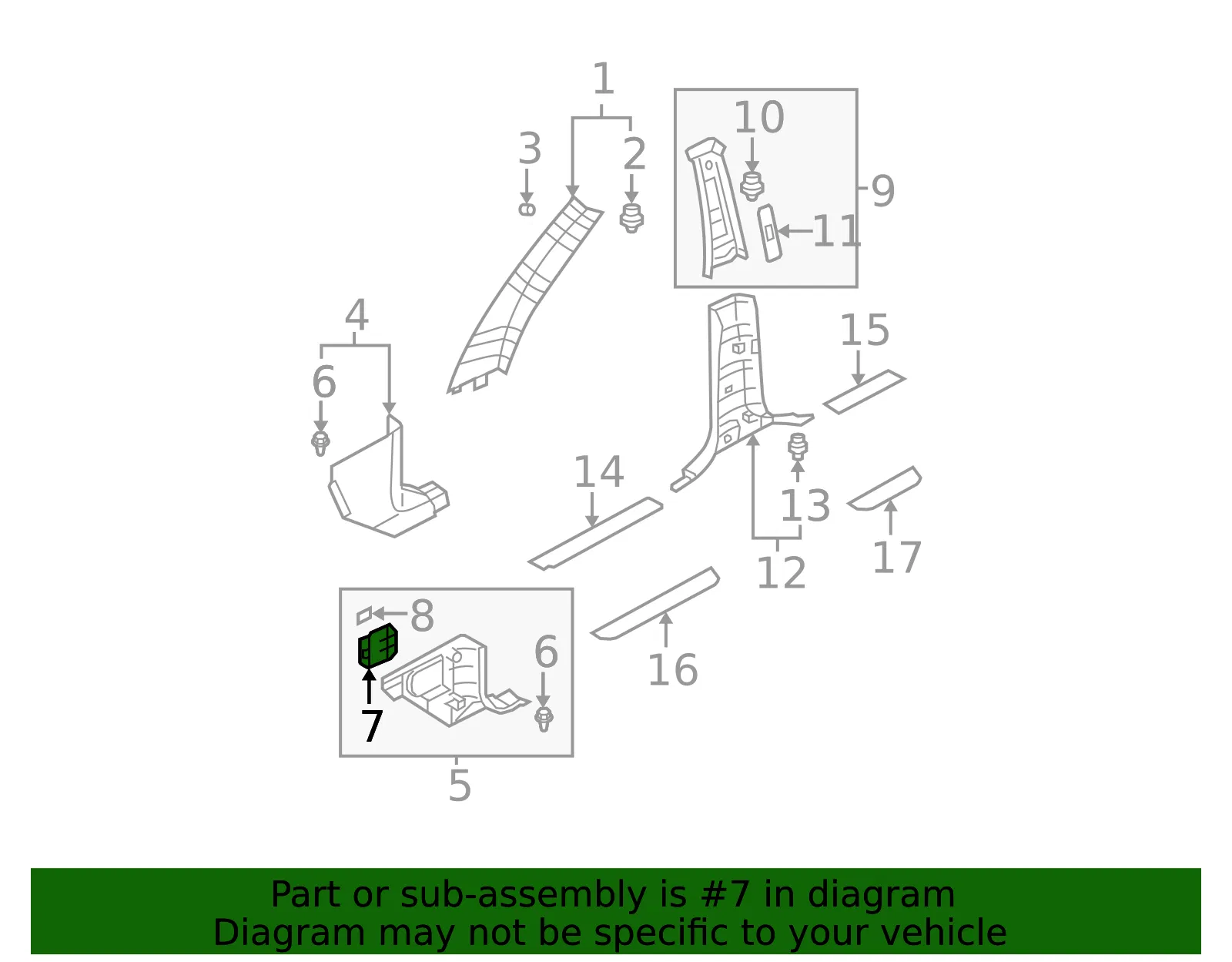 Fuse Box Door - Kia (85875-3E200FC) - view 2