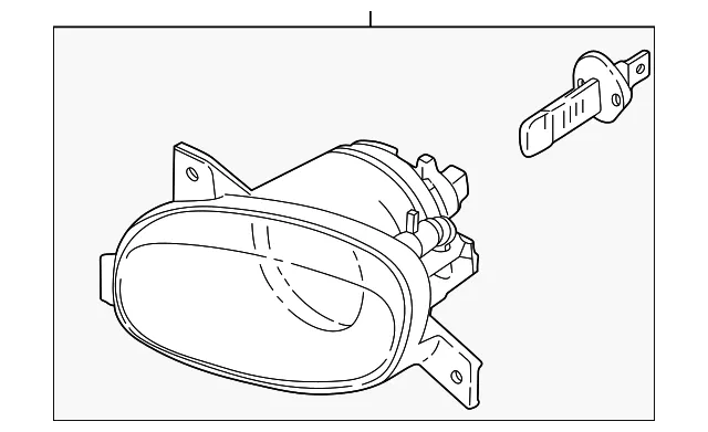 Fog Lamp Assembly - Driver's Side (LH) - Volvo (8620224)