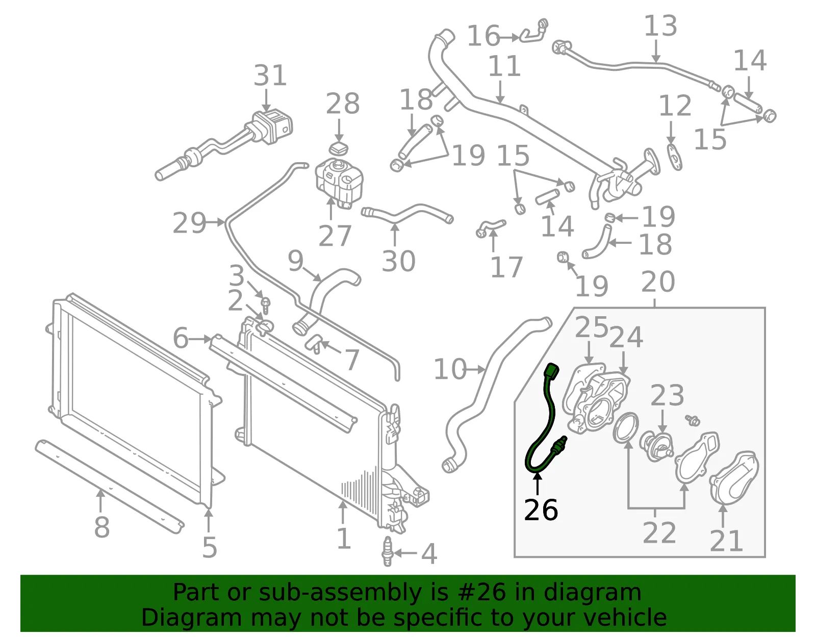 Engine Coolant Temperature Sensor - Volvo (8627679) - view 3