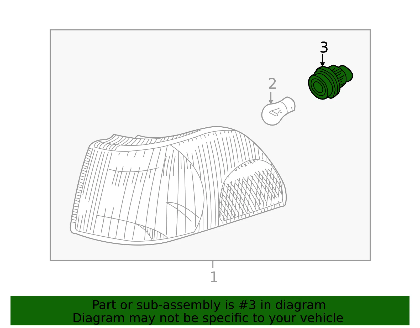 Parking Light Bulb Socket - Volvo (8628245) - view 3