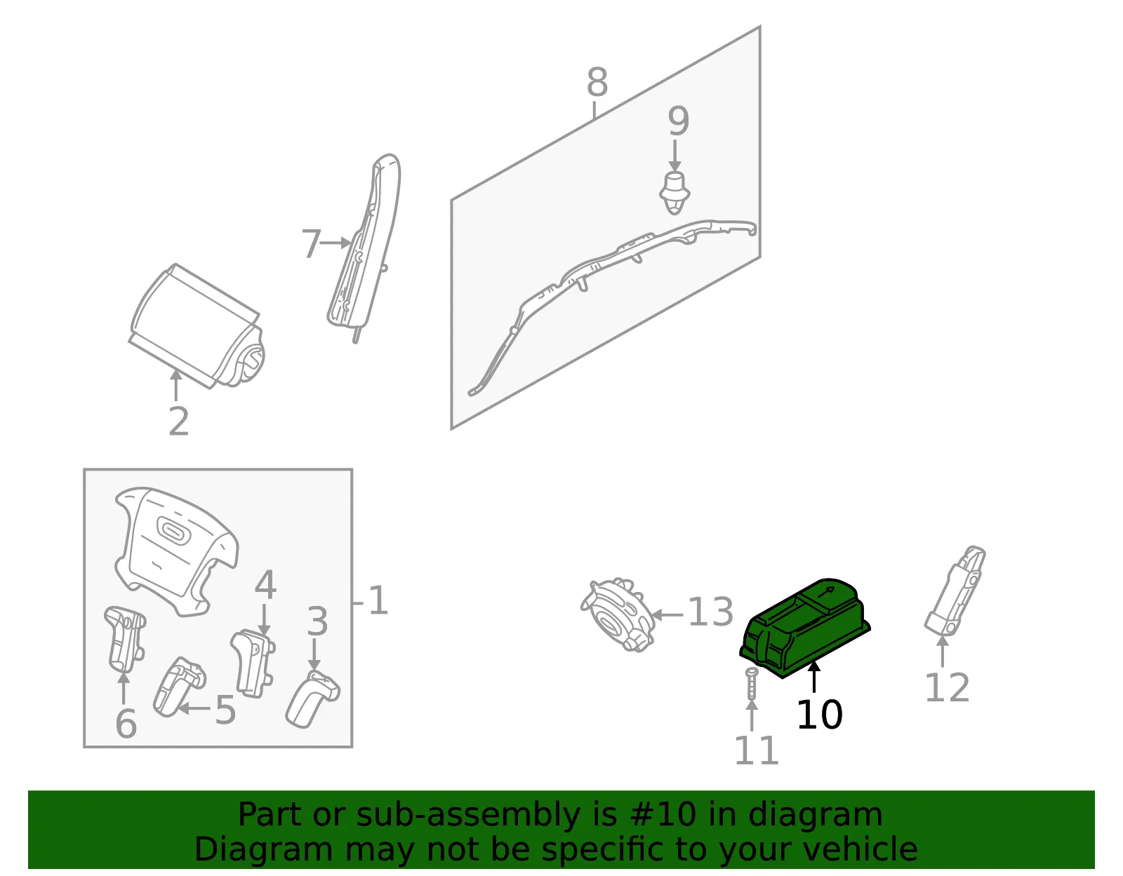 Air Bag Control Module - Volvo (8645271) - view 3