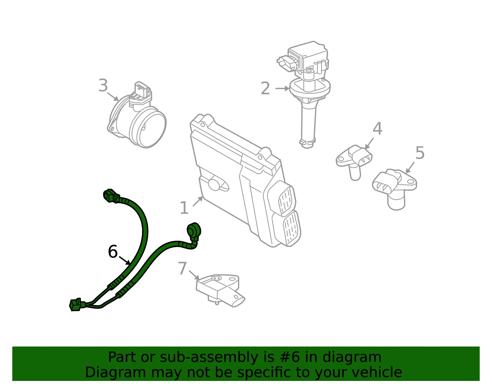 Knock Sensor - Volvo (8653171) - view 2