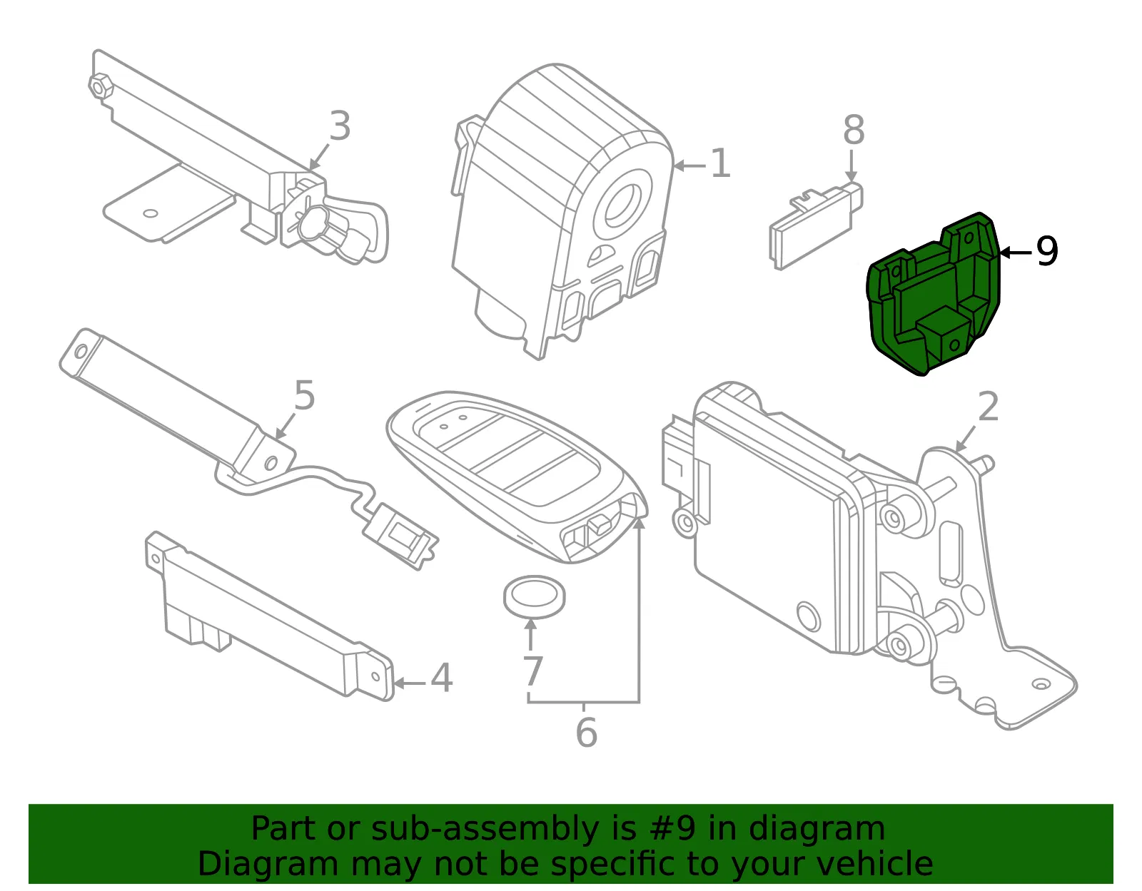 Module Bracket - Kia (865B2-L2AA0) - view 2