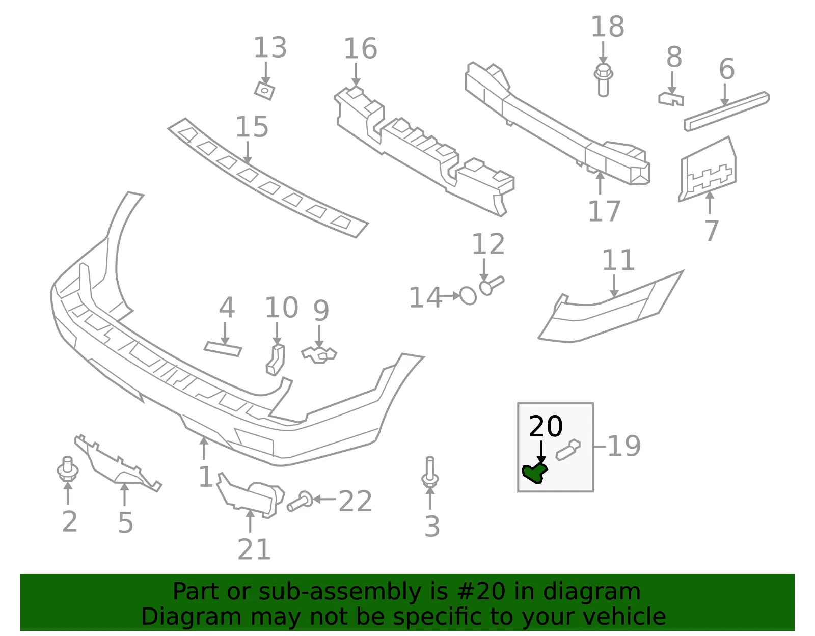Park Sensor Holder - Kia (866752J000) - view 3