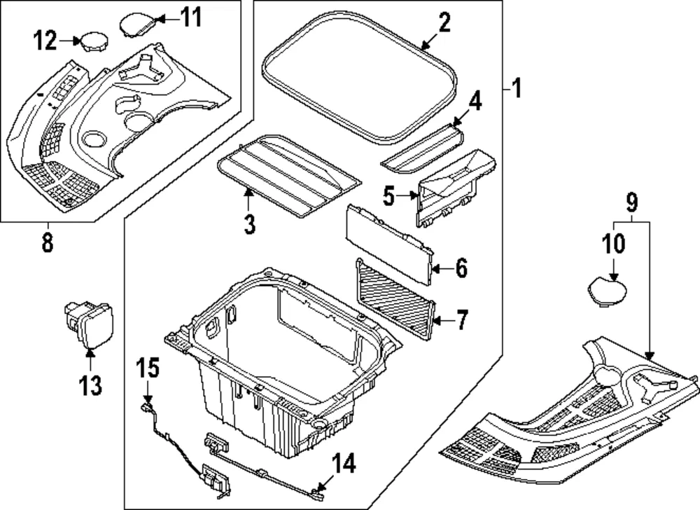 Battery Cover - Kia (86771-DO000)