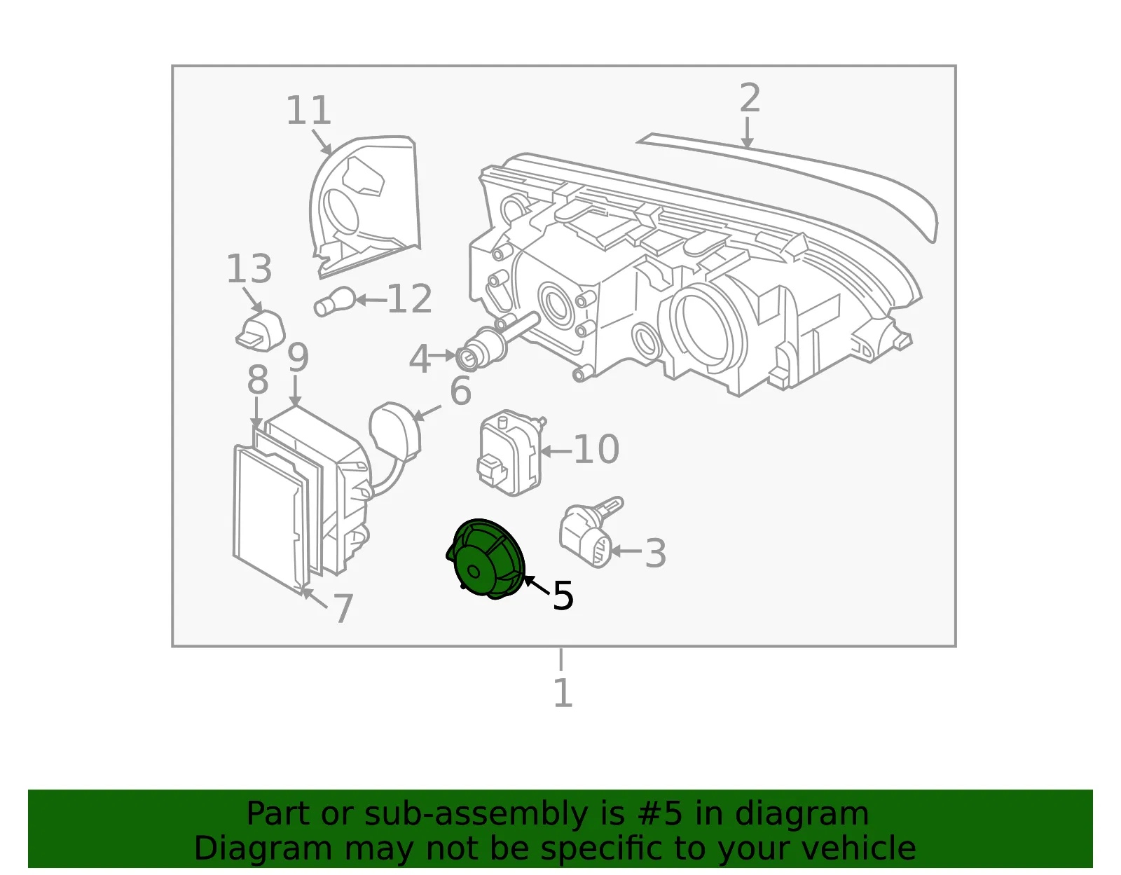 Headlight Bulb Cap - Volvo (8678237) - view 3