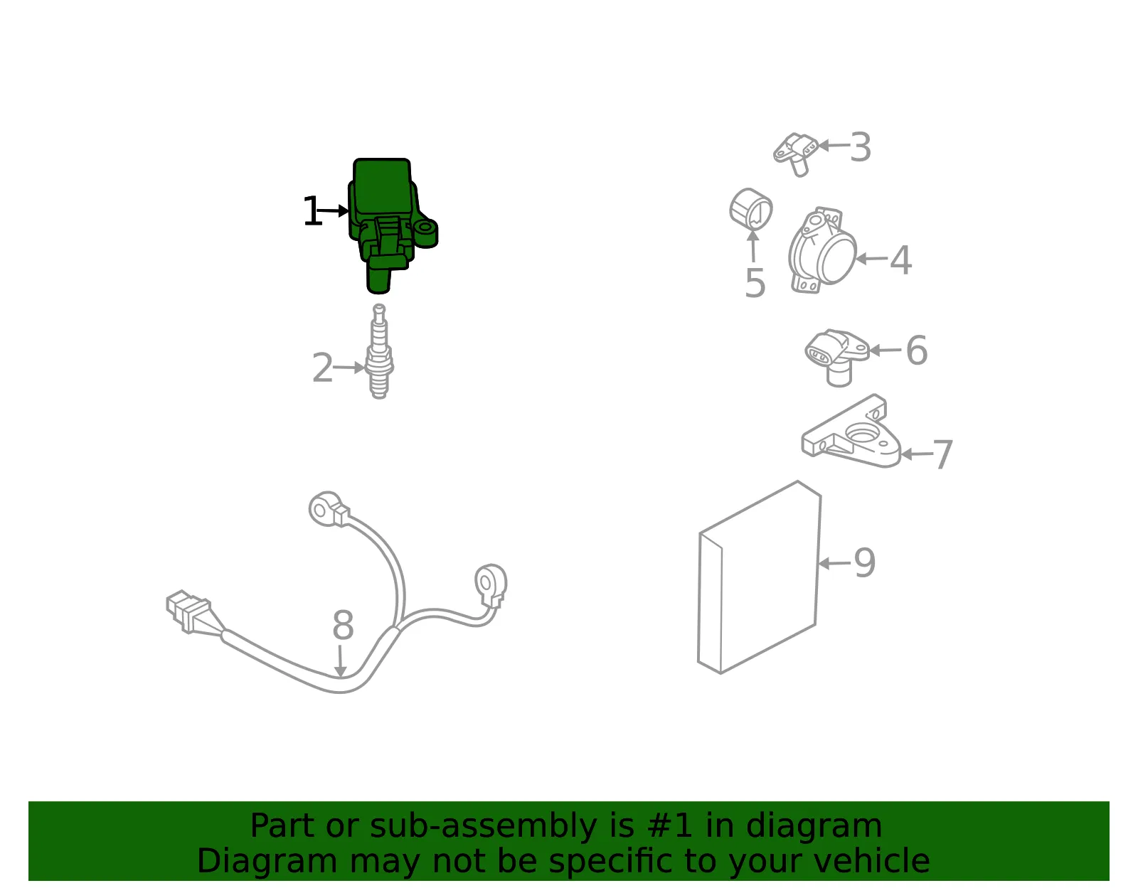Ignition Coil - Volvo (8687939) - view 3